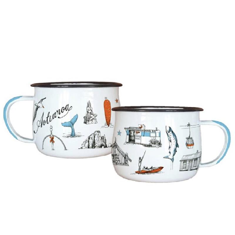 Aotearoa Enamel Mug