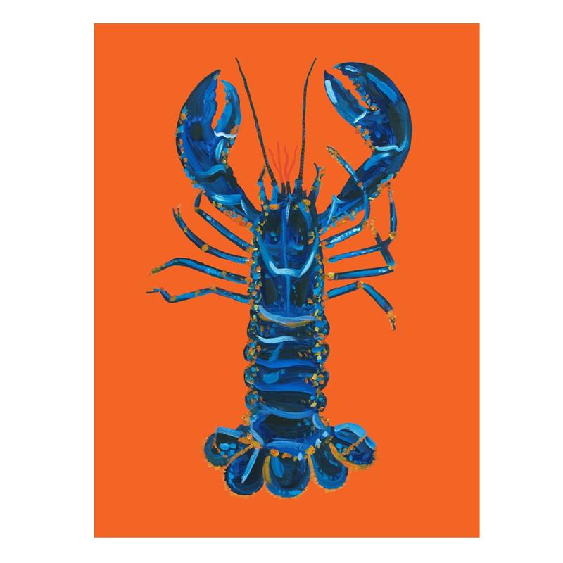 Lobster on Orange card