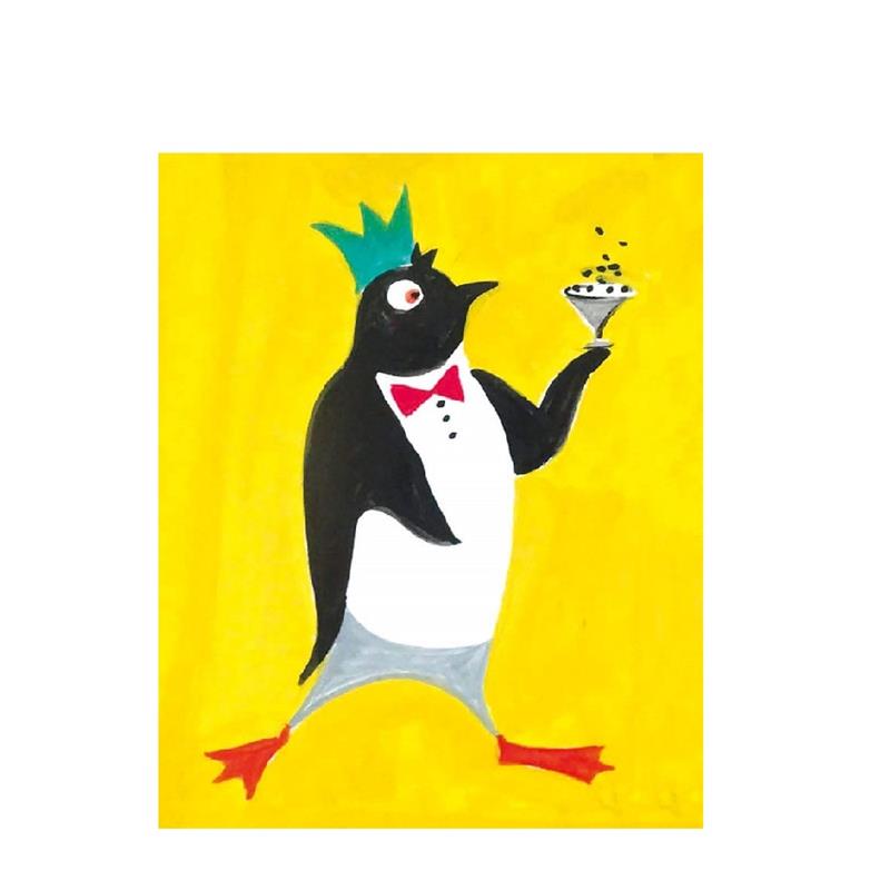 Penguin and Cocktail Card