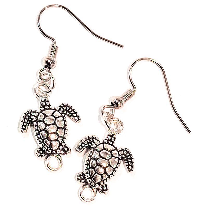 Turtle Charm Earrings