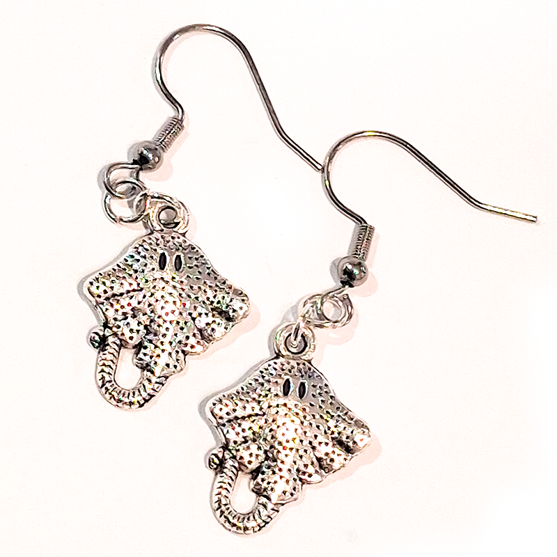 Stingray Charm Earrings