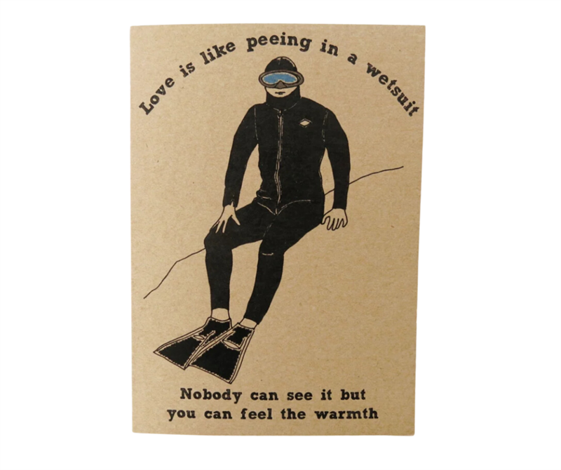 Wetsuit Greeting Card