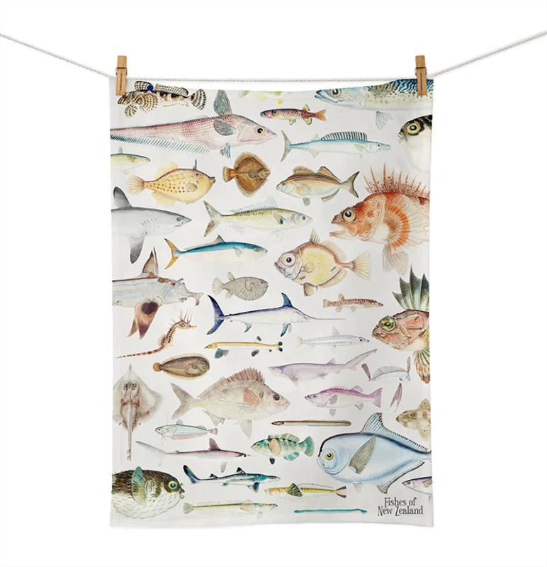 Fishes of New Zealand Teatowel