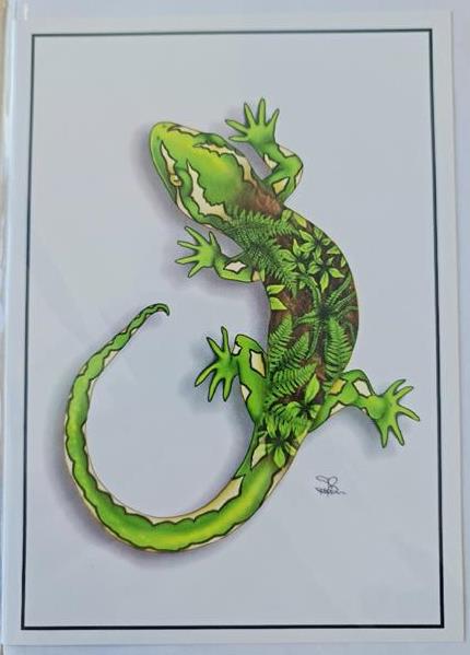 Greeting Card Gecko