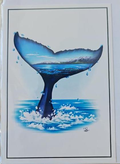Greeting Card Whale Tail