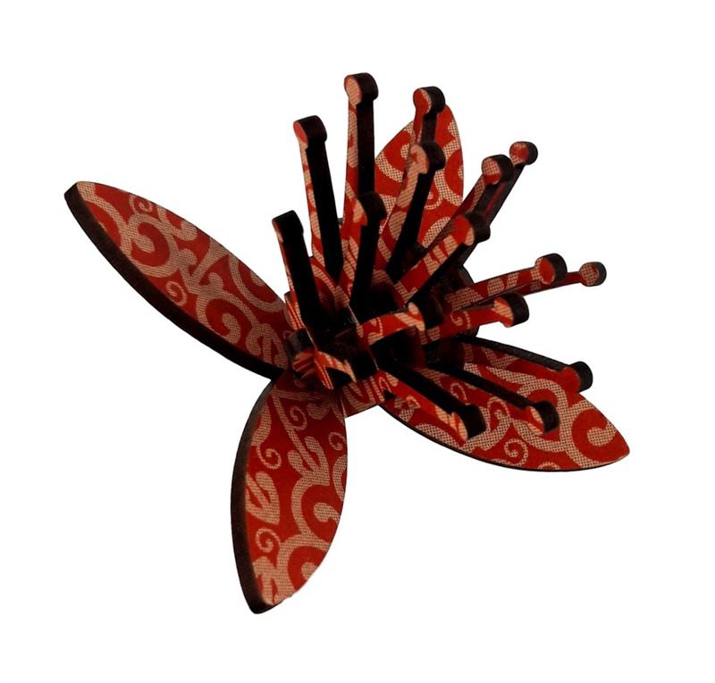 Pohutukawa Decoration Flatpack - Red Koru