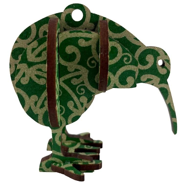 Kiwi Decoration Flatpack - Green Koru