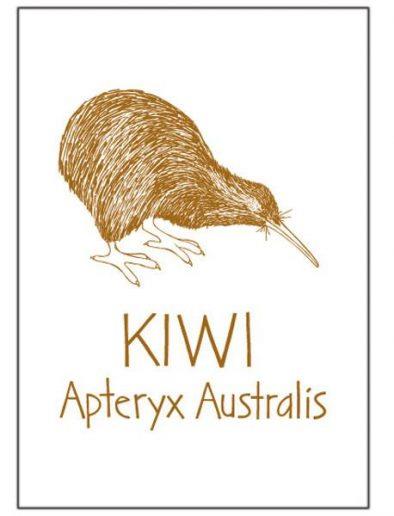 Brown Kiwi Teatowel