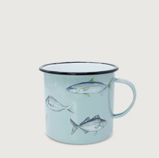 NZ Fishing Club Enamel Mug