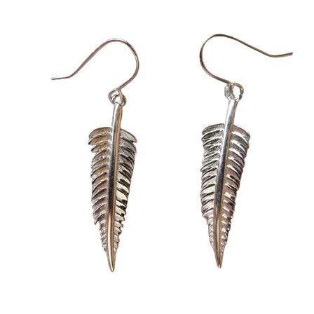 Silver Fern Earrings