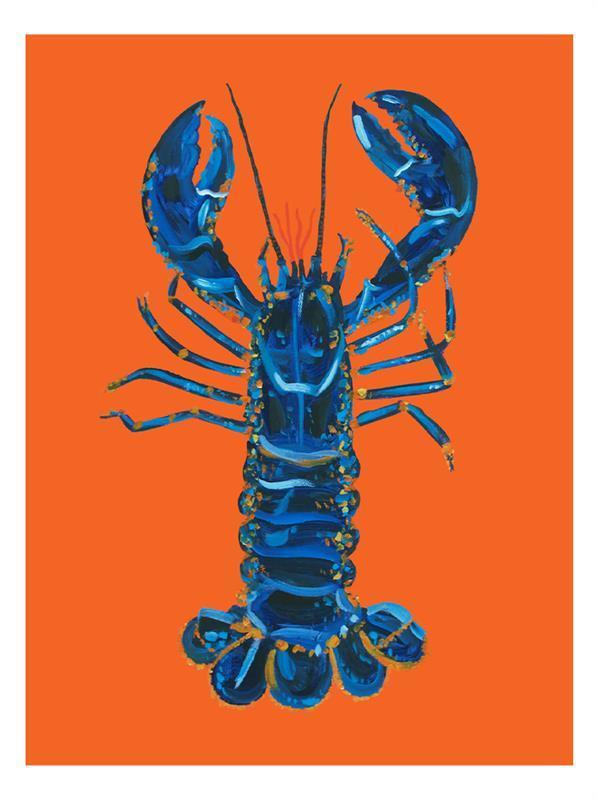 Lobster on Orange card