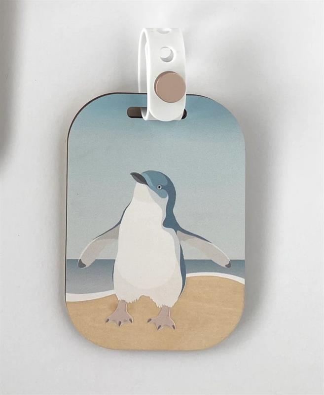 Blue Penguin Luggage Tag