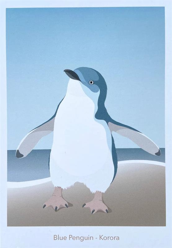 Blue Penguin Postcard