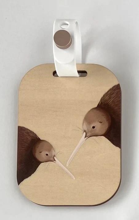 Kiwi Pair Luggage Tag