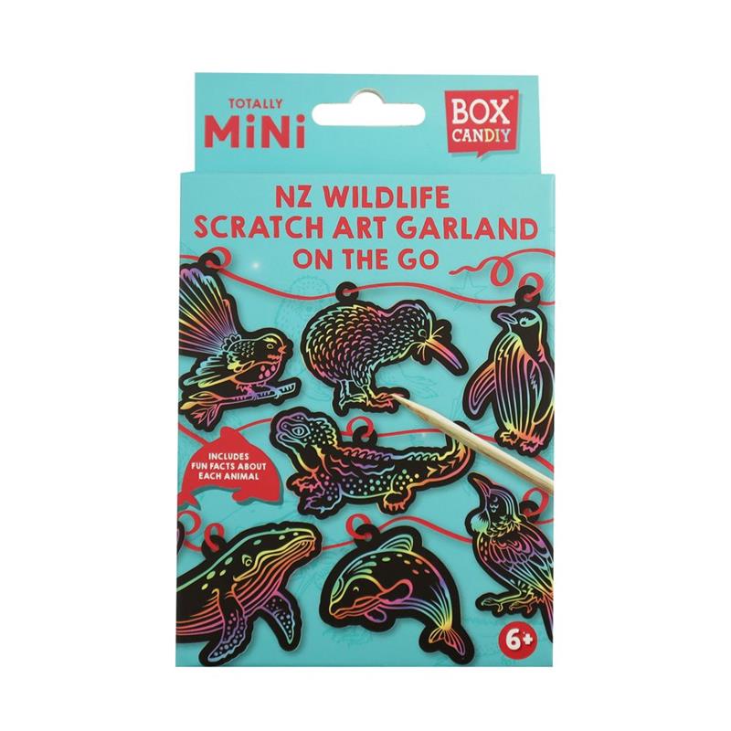 Mini Wildlife Scratch Art Garland