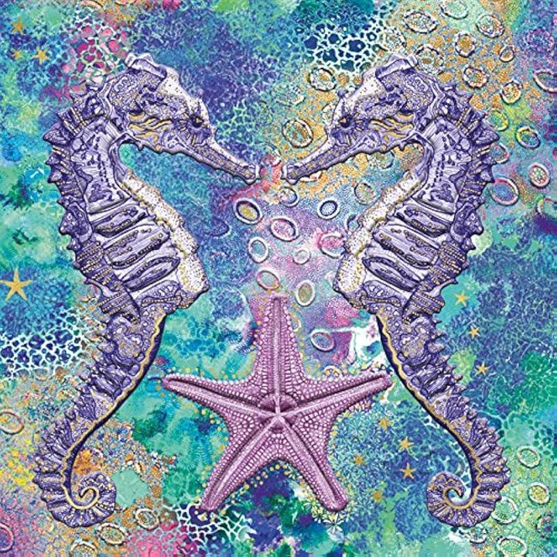 DNA Seahorses Greeting Card